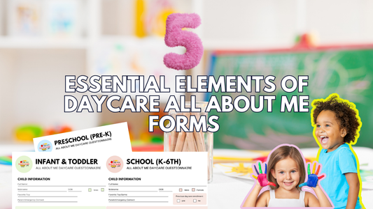 5 Essential Elements Of A Daycare All About Me Form