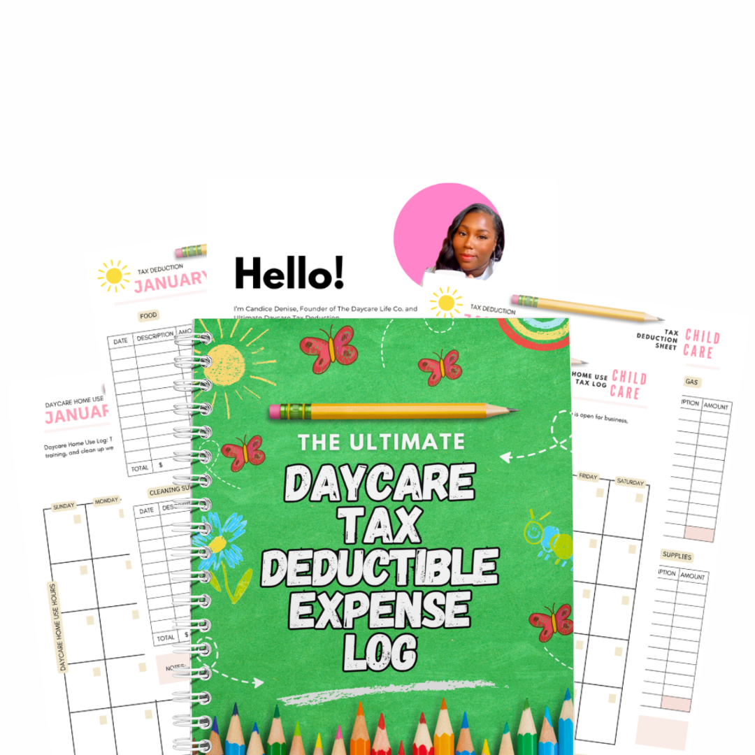 Daycare Tax Deductible Expense Log
